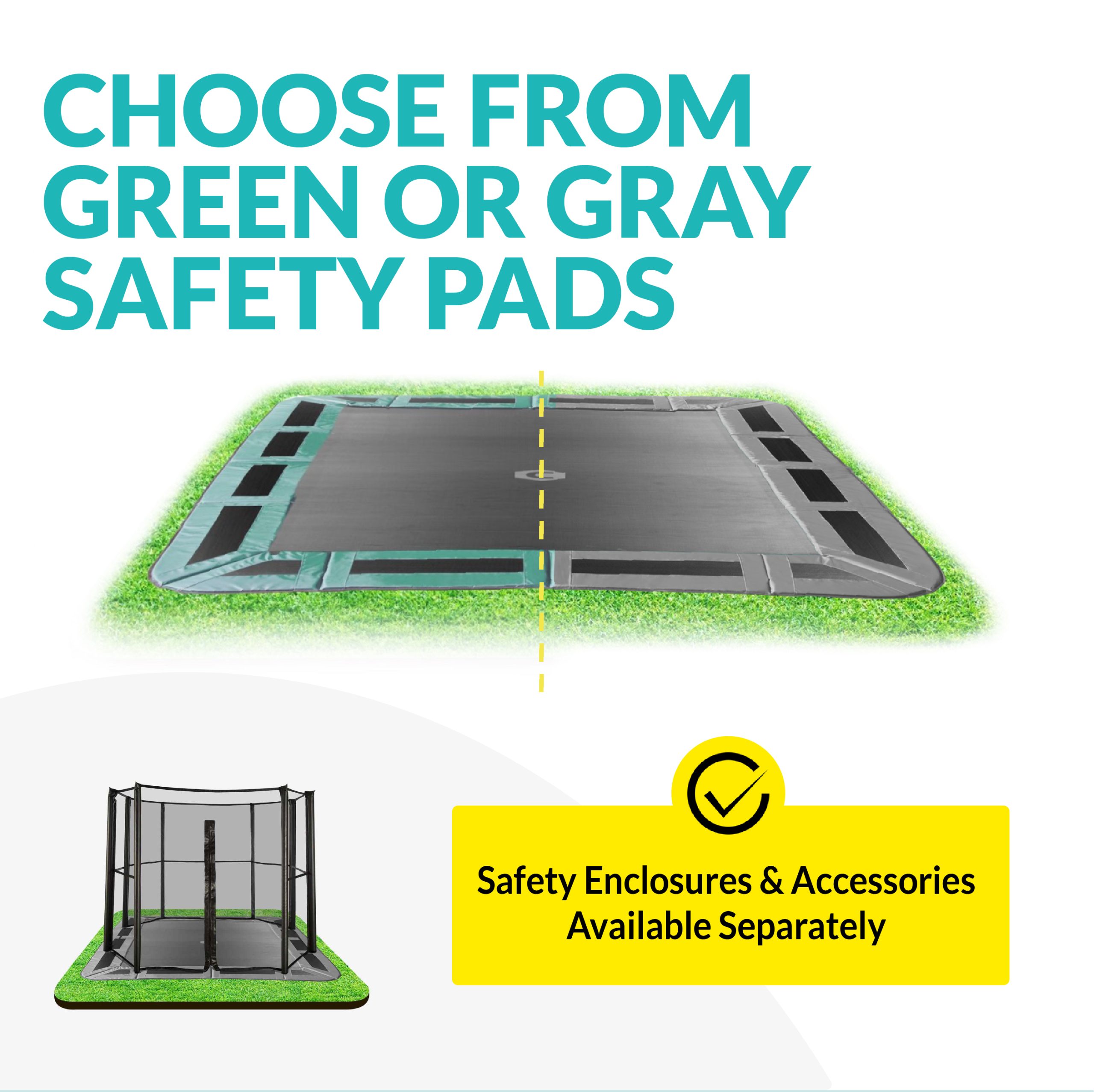 North Trampoline 10 x 17 In ground trampoline by Happy Backyards