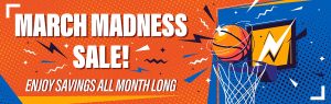Happy Backyards March Madness Sale