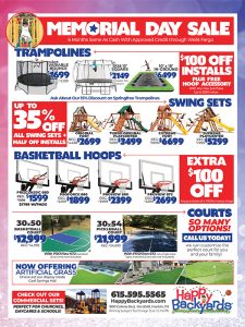 Happy Backyards Memorial Day Sale
